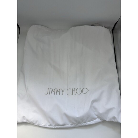 Jimmy Choo Stevie Black Nappa Hobo Bag Suede Leather With Dustbag And Tags - Picture 8 of 10